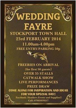 Wedding Fayre - Stockport Town Hall - 23rd February 2014